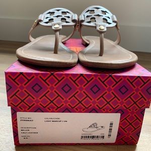 TORY BURCH MILLER SANDALS in LIGHT MAKEUP